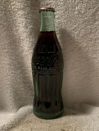 Full 6oz Coca - Cola Pat - D Hobbleskirt Embossed Soda Bottle Fayetteville,  N.  C.