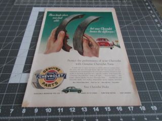 1953 Chevrolet Parts,  Brake Shoes,  Print Ad
