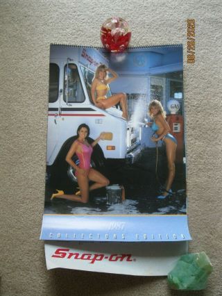 Vintage 1987 Snap - On Tools Girl Pin - Up Calendar Collectors Edition