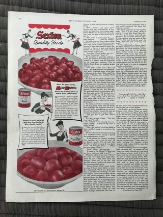 Sexton Beets Prune Plums Quality Food Menu Marvels 1950 
