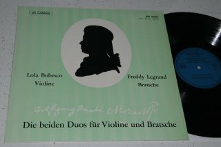 Lola Bobesco Mozart The 2 Duos For Violin & Viola Stereo Ed1 Nm Sm 92901