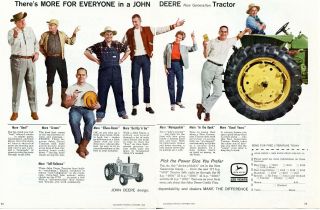 1962 John Deere 5010 2 Page Farm Tractor Print Ad