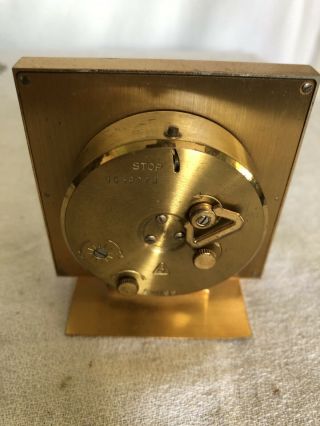 imhof Swiss CW Warren Alarm clock Solid Brass base 8 day 1639273 Parts Repair 3