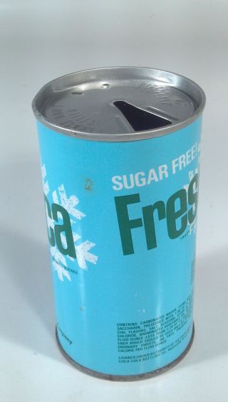 Vtg Sugar Fresca Soda Pop Can Straight Steel Rockford Coca Cola Madison WI 3