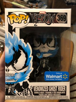 Blue Venomized Ghost Rider Funko Pop Walmart Marvel Venom 369