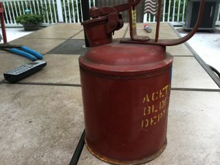 Vintage Protectoseal Chicago Underwriters Safety Gas Oil Red 1 Gallon Can 461na
