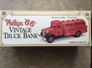 Phillips 66 Vintage Truck Coin Bank - - Never Played With - 3a