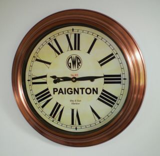 Great Western Railway,  Gwr Victorian Style Waiting Room Clock,  Paington Station.