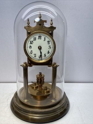 Early Kienzle 400 Day Anniversary Torsion Disc Pendulum Clock