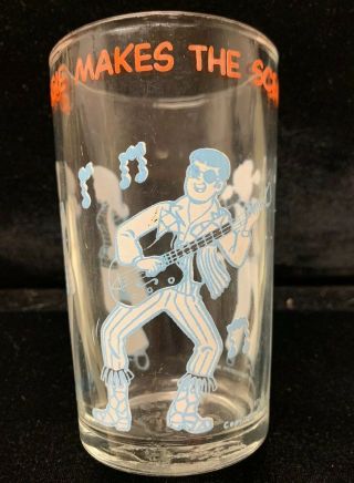 Vintage 1971 Archie Comics Jelly Jar Tumbler Reggie Makes The Scene Juice Glass