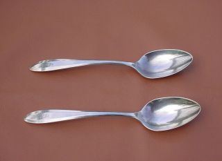 Patrician Oneida Community Silver Silverplate 2 Place / Oval Soup Spoons