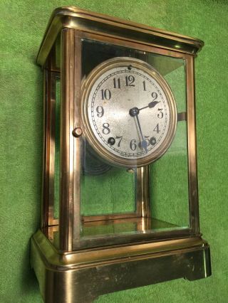 Antique Seth Thomas Crystal Regulator Clock -