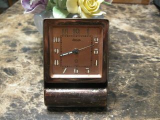 Vintage Jaeger Lecoultre 2 Day Travel Alarm Clock