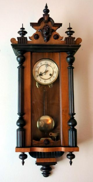 Antique Junghans Large German Wall Clock Vienna Regulator 1906