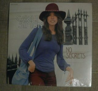 Factory Carly Simon No Secrets Vinyl Record 1972 Orig 1st Press Ost Oop