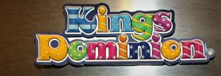 Kings Dominion Rainbow 3d Rubber Fridge Magnet 809