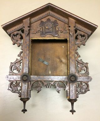 Antique Cuckoo Clock Case For Difficult To Locate Parts
