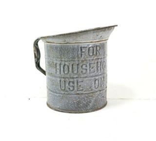 Antique For Household Use Only Granite Wear Measuring Cup