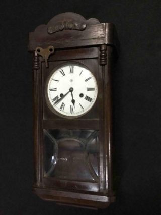 Antique Junghans German 8 Day Chime Wall Clock