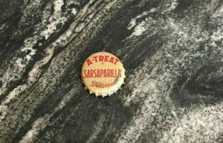 Vintage A - Treat Sarsaparilla Soda Beverage Cork Bottle Cap / Crown Allentown Pa