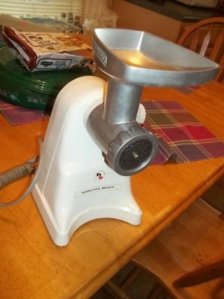 Hamilton Beach Meat Grinder.  Electric With Parts
