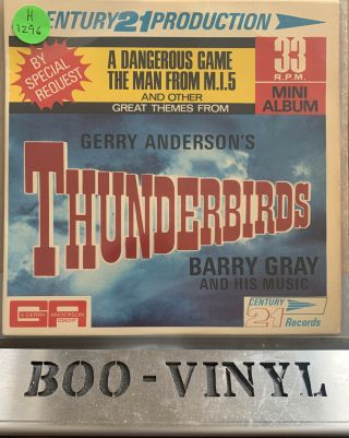 Great Themes From Thunderbirds Ma 116 1966 Gerry Anderson Rare 7” Vinyl Record
