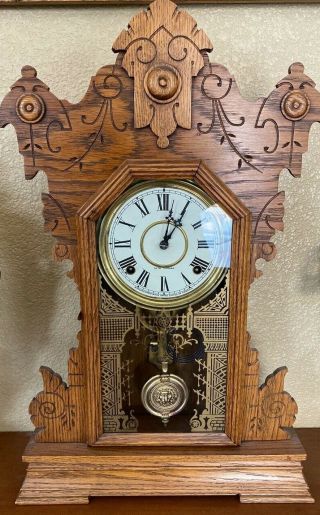 Antique American Made Seth Thomas Kitchen Pendulum Clock