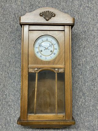 Junghans Westminster Chime & Strike German Oak Wall Clock
