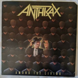 Anthrax " Among The Living " 1987 Island Vinyl Lp