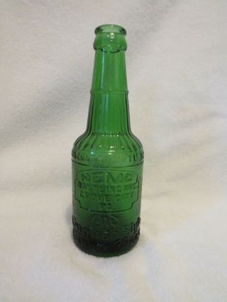 Nemo Bottling Old English Style Ginger Beer 7 1/2 Oz Green Glass Bottle