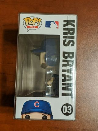 Funko POP Kris Bryant Chicago Cubs Vaulted Vinyl Figure.  With Pop protector 2