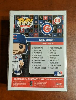 Funko POP Kris Bryant Chicago Cubs Vaulted Vinyl Figure.  With Pop protector 3