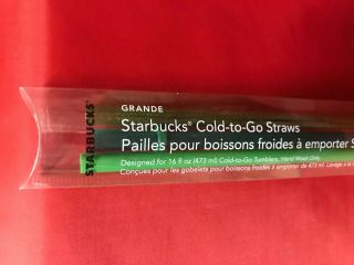 Starbucks - Cold Cup Grande,  Straws 3 pack Green,  Evergreen & Sparkling Green 3