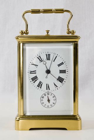 French Grande Sonnerie Sweep Seconds Repeater Carriage Clock @ 1890 Restored Wow