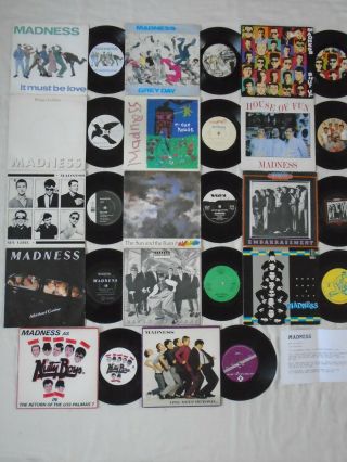 Joblot Madness 7 " Singles X 14 One Step Beyond My Girl Baggy Trousers Etc