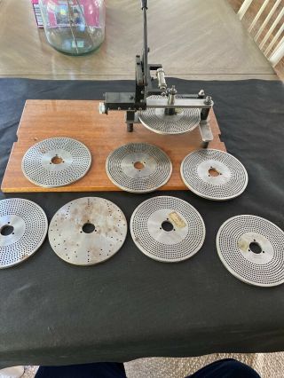 Vintage Chronos Wheel Or Gear Cutting Machine With 8 Dividing Plates No Motor