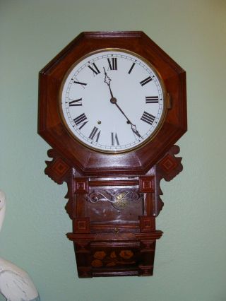 Fancy Haven 8 Day Wall Regulator Chime Clock With Roses