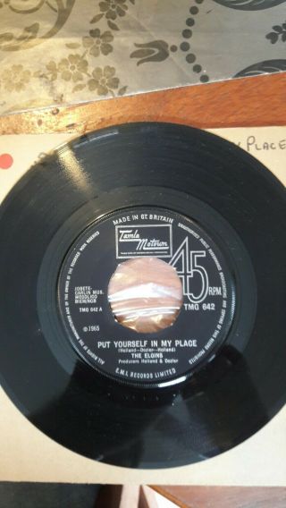 The Elgins ‎– Put Yourself In My Place 7 Inch Vinyl Tamla Motown Rare Tmg 642