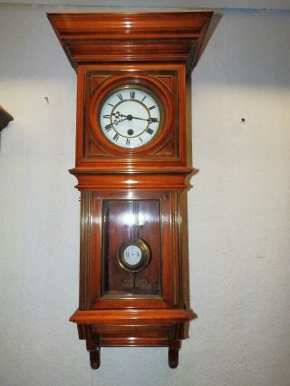 Gustav Becker Wall Clock Regulator For A Restauration