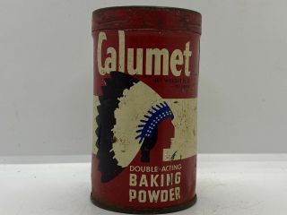Old Farm House Find Vintage Calumet Baking Powder Advertising Antique Tin Can