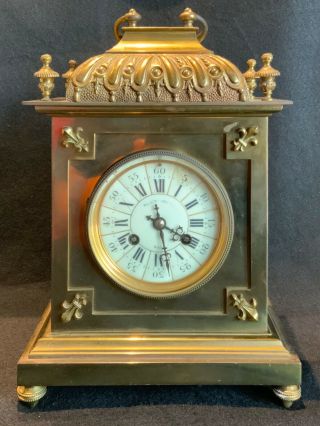 Large Brocot Bracket Clock,  Carriage Clock Bigelow And Kennard