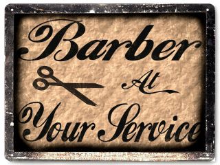 Barber Shop Decor Hair Salon Shop Vintage Style Metal Sign Plaque Art 485