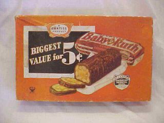 Vintage Cardboard Baby Ruth 5 Cent Candy Bars Box