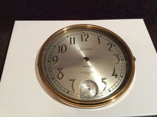 Sessions 6.  5 Inch Clock Face Gold Rim & Beveled Glass Electric Westminster Chime