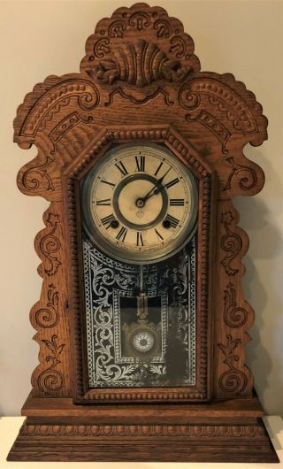 Vintage Ansonia Wind Up Mantle Clock To But It Decided To Stop