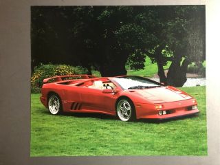 1995 Lamborghini 30th Anniversary Diablo Coupe Picture,  Print,  Poster Rare