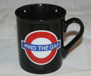 Mind The Gap London Underground Tube Map Coffee/tea Mug Black