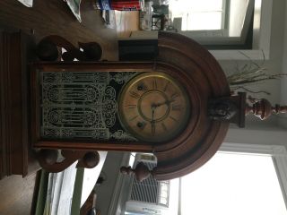 Ansonia Clock Company - York. ,  Rare Pendulum & Key,  Requires Servicing