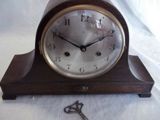 vintage nap hat striking mantle clock by H A C 2