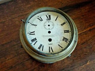 Ships Bulkhead Clock,  Restoration,  Henry Browne,  Son Ltd Barking,  London Sestrel